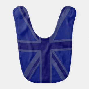 Blue Union Jack British Flag Design Bib