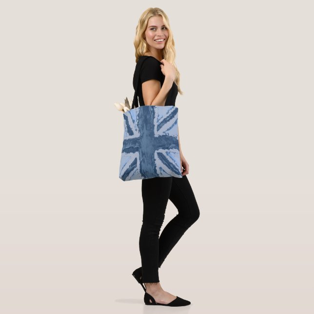 Blue Union Jack Women’s Accessory  Tote Bag (On Model)