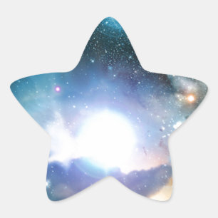 Blue Universe Cosmos Star Sticker