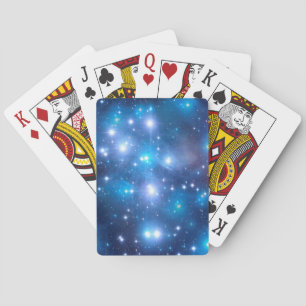Blue Universe Stars + your ideas Playing Cards