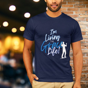 Blue Urban Typography I’m Living The Grace Life T-Shirt
