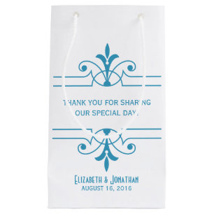Blue v2 Fancy Ornamental Gift Bag