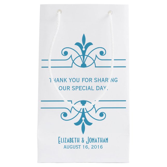 Blue v2 Fancy Ornamental Gift Bag (Front)