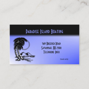 Blue Vacation / Travel Business Card