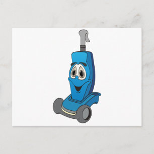 Blue Vacuum Cleaner Postcard