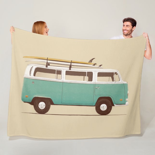 Blue Van | Florent Bodart Fleece Blanket (In Situ)