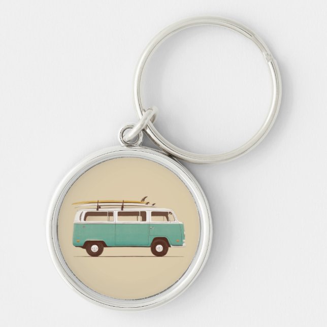Blue Van | Florent Bodart Key Ring (Front)