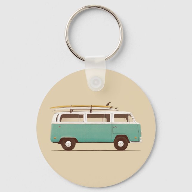 Blue Van | Florent Bodart Key Ring (Front)