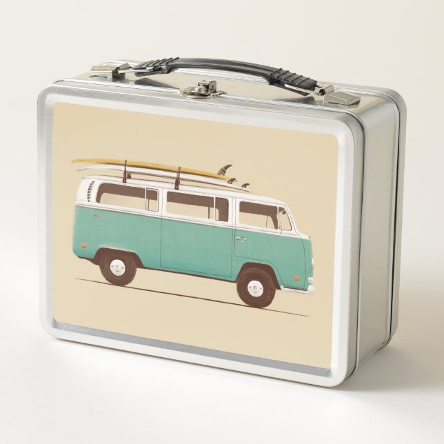 Blue Van | Florent Bodart Metal Lunch Box (Front)