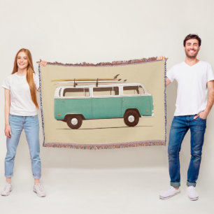 Blue Van   Florent Bodart Throw Blanket