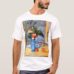 Blue Vase Flowers, Paul Cezanne T-Shirt