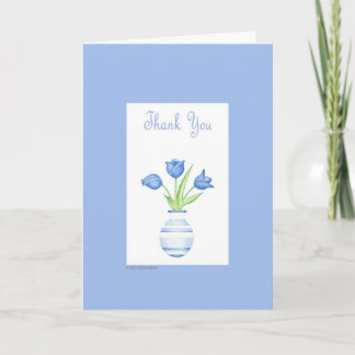 Blue Vase Thank You Card