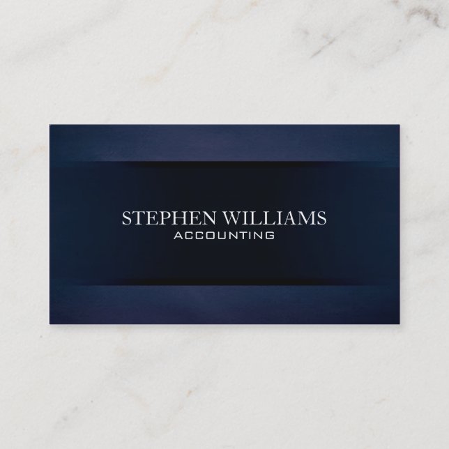 Blue Velvet Business Card (Front)