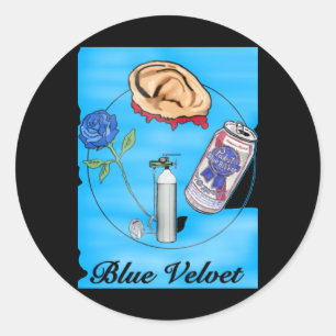 Blue Velvet Movie Art Sticker
