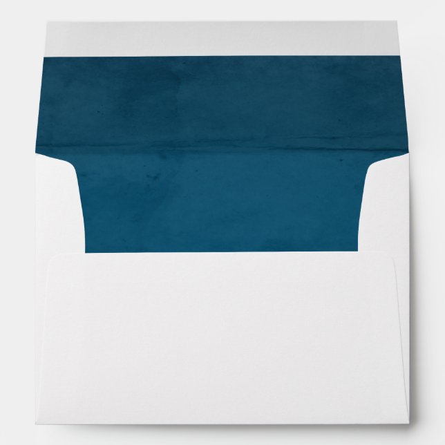 Blue Velvet Textured Lining A7 Envelopes (Back (Bottom))