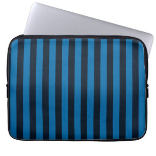 Blue Vertical Stripes Background Customise This! Laptop Sleeve