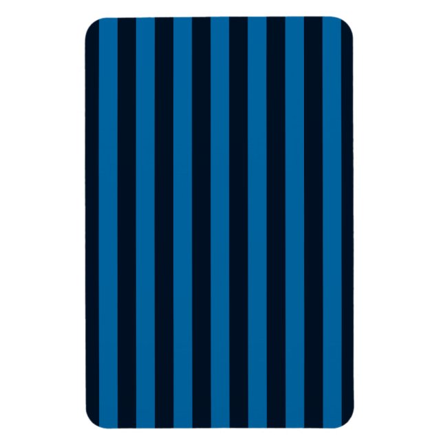 Blue Vertical Stripes Background Customise This! Magnet (Vertical)