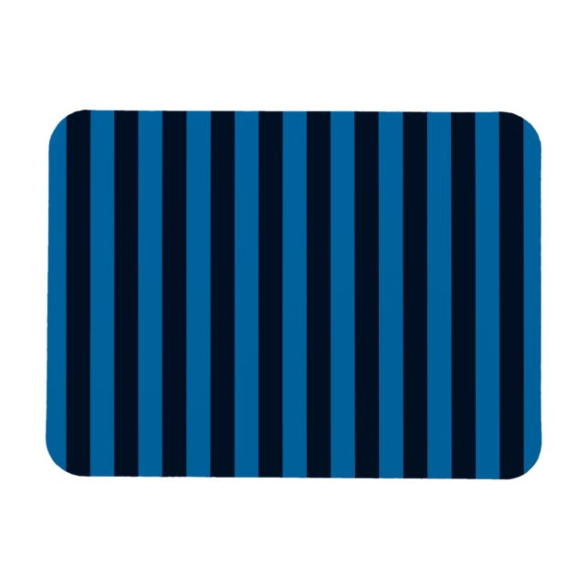 Blue Vertical Stripes Background Customise This! Magnet (Horizontal)