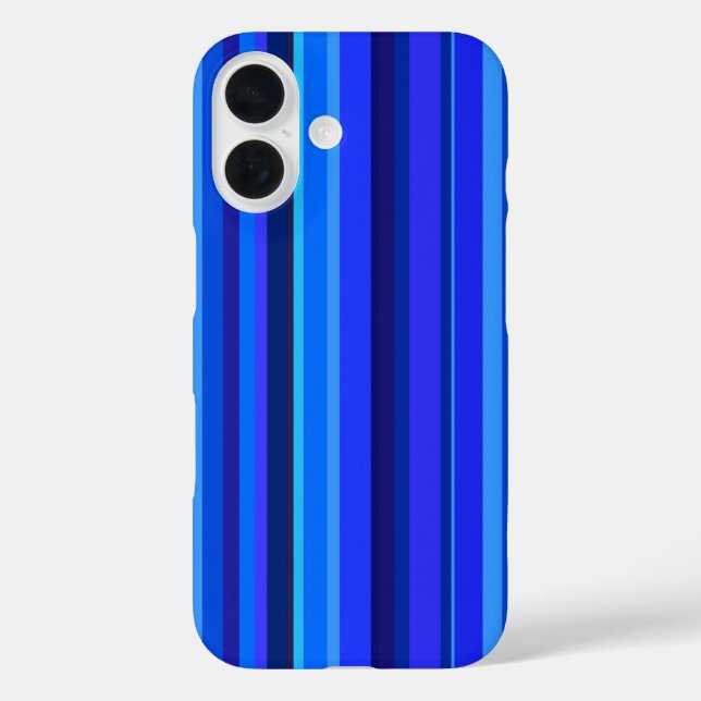 Blue vertical stripes Case-Mate iPhone case (Back)