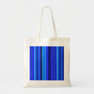 Blue vertical stripes tote bag