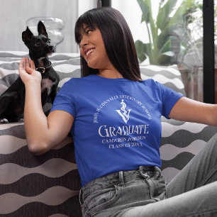Blue Veterinary School Graduation Personalised T-Shirt