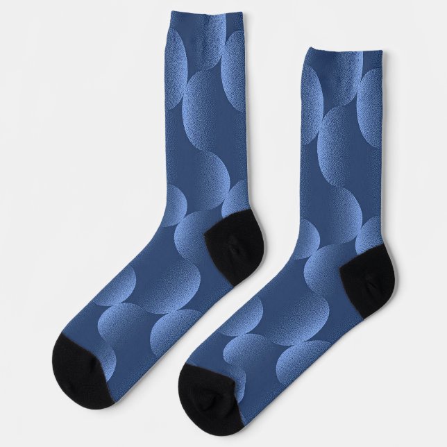 Blue Vibrant Pattern Socks (Left)