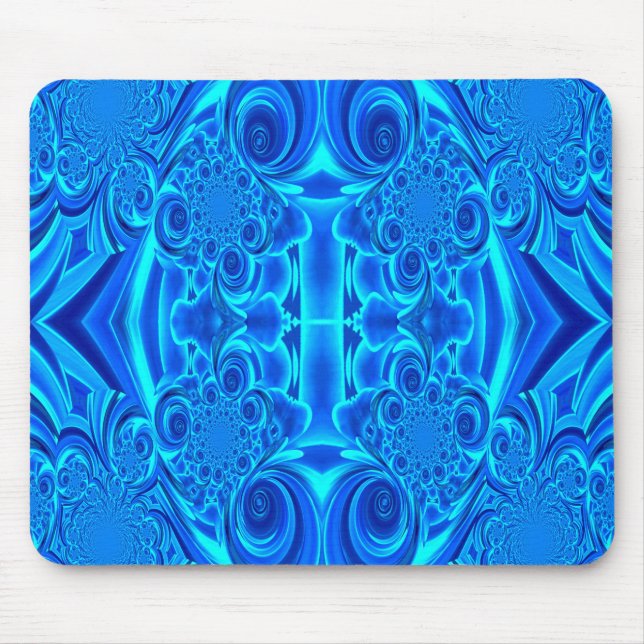 Blue Vibrant Texture Mousepad (Front)