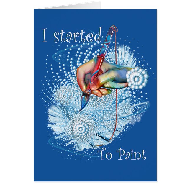 Blue Vibration Abstract (Front)