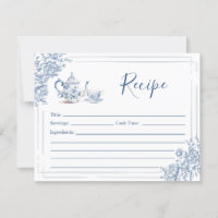 Blue Victorian Garden Bridal Shower Tea Recipe