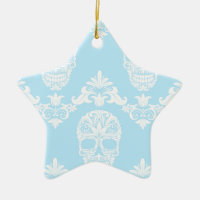 blue victorian skulls