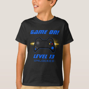 Blue Video Game Birthday Party T-Shirt