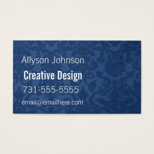 Blue Vintage Background Business Cards