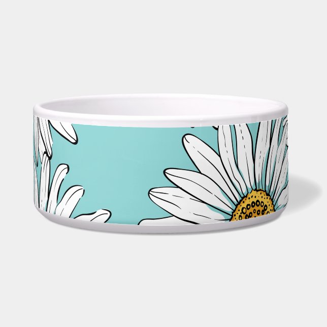 Blue Vintage Daisy Floral Pattern (Front)