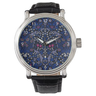 Blue Vintage Floral Pattern, William Morris Watch
