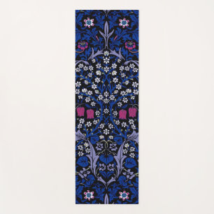 Blue Vintage Floral Pattern, William Morris Yoga Mat