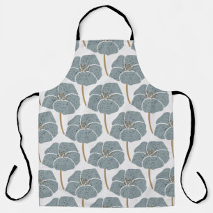 Blue vintage floral repeat seamless pattern. Roman Apron