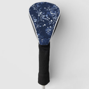 Blue Vintage Floral Toile Pattern (10) Golf Head Cover