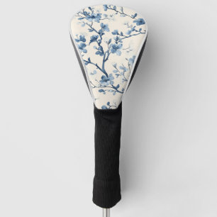 Blue Vintage Floral Toile Pattern (4) Golf Head Cover