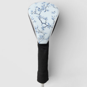 Blue Vintage Floral Toile Pattern (9) Golf Head Cover