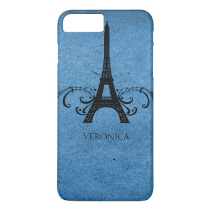 Blue Vintage French Flourish iPhone 8 Plus/7 Plus Case