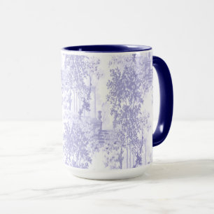 Blue Vintage Landscape With Columns And Urns Toile Mug