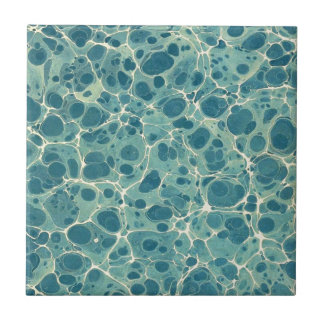 Blue Vintage Marble Paper Tile