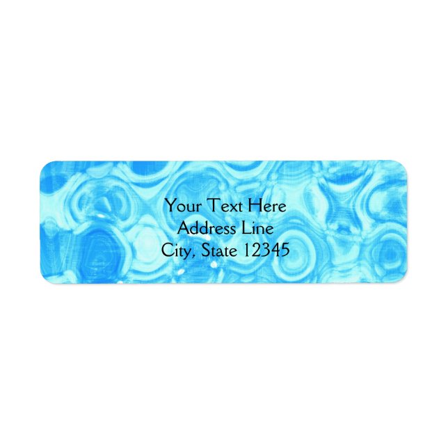 Blue Vintage Retro Glamour Fashion Circle Art (Front)