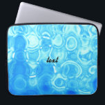 Blue Vintage Retro Glamour Fashion Circle Art Laptop Sleeve<br><div class="desc">Blue Vintage Retro Glamour Fashion Circle Art</div>