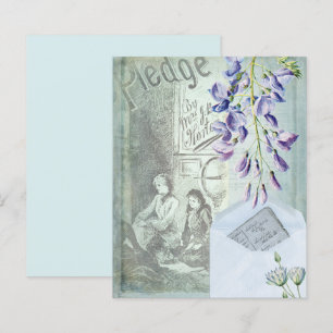 Blue Vintage Scrapbook Paper 