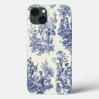 Blue Vintage Toile iPhone 13 Case