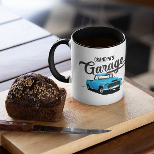 Blue Vintage Truck Custom Grandpa Coffee Mug
