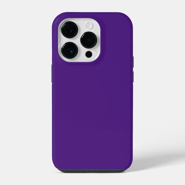 Blue-violet (colour wheel) (solid colour)  iPhone case (Back)