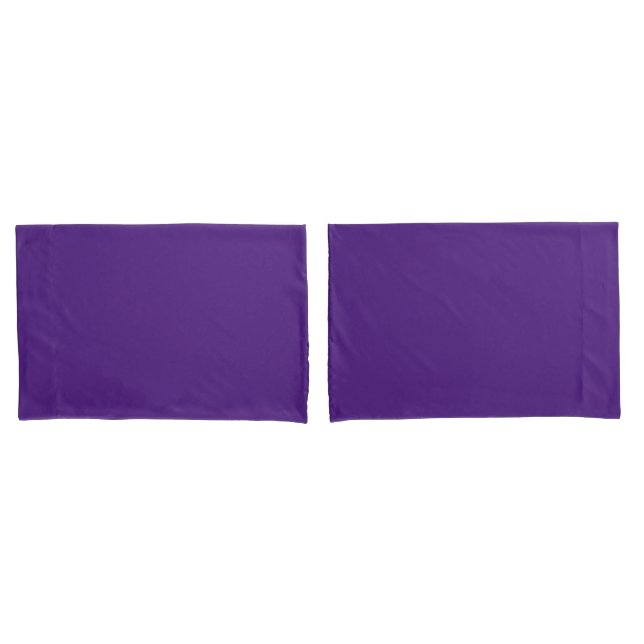 Blue-violet (colour wheel) (solid colour)  pillowcase (Front-Set)