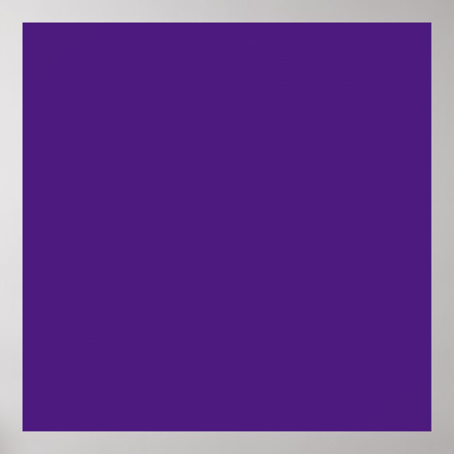 Blue-violet (colour wheel) (solid colour)  poster (Front)